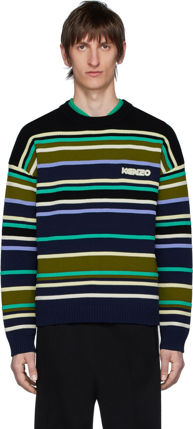 KENZO Multicolor Striped Seasonal Sweater