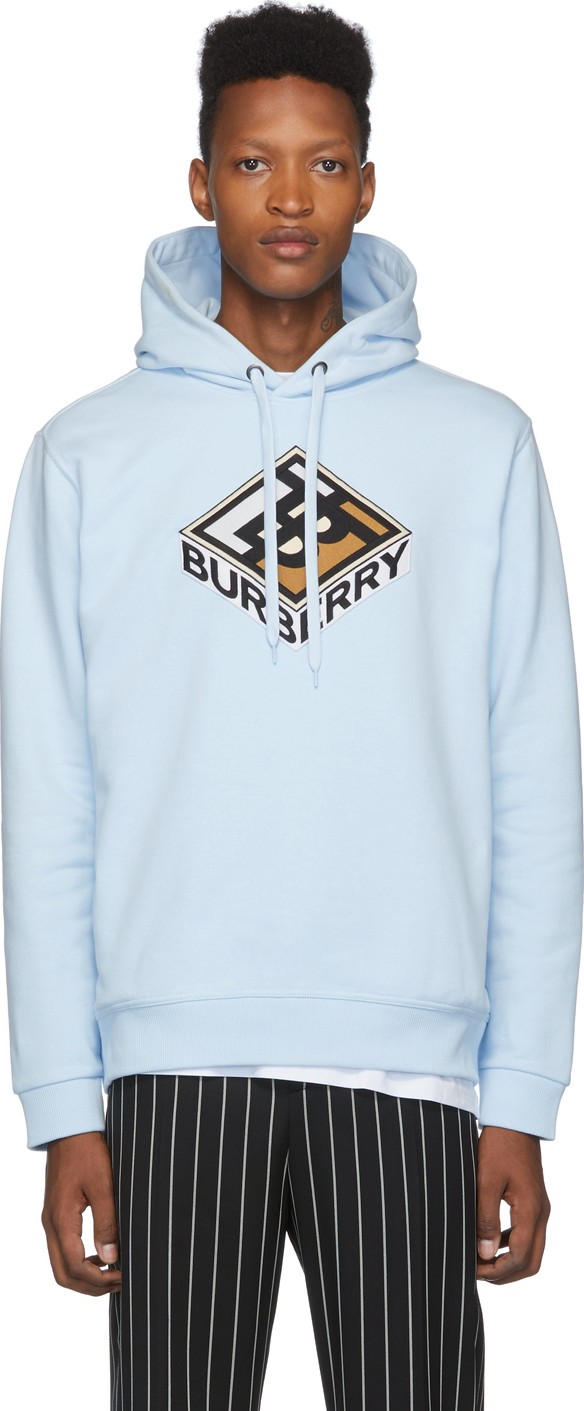 Burberry London England Blue Logo Albi Hoodie