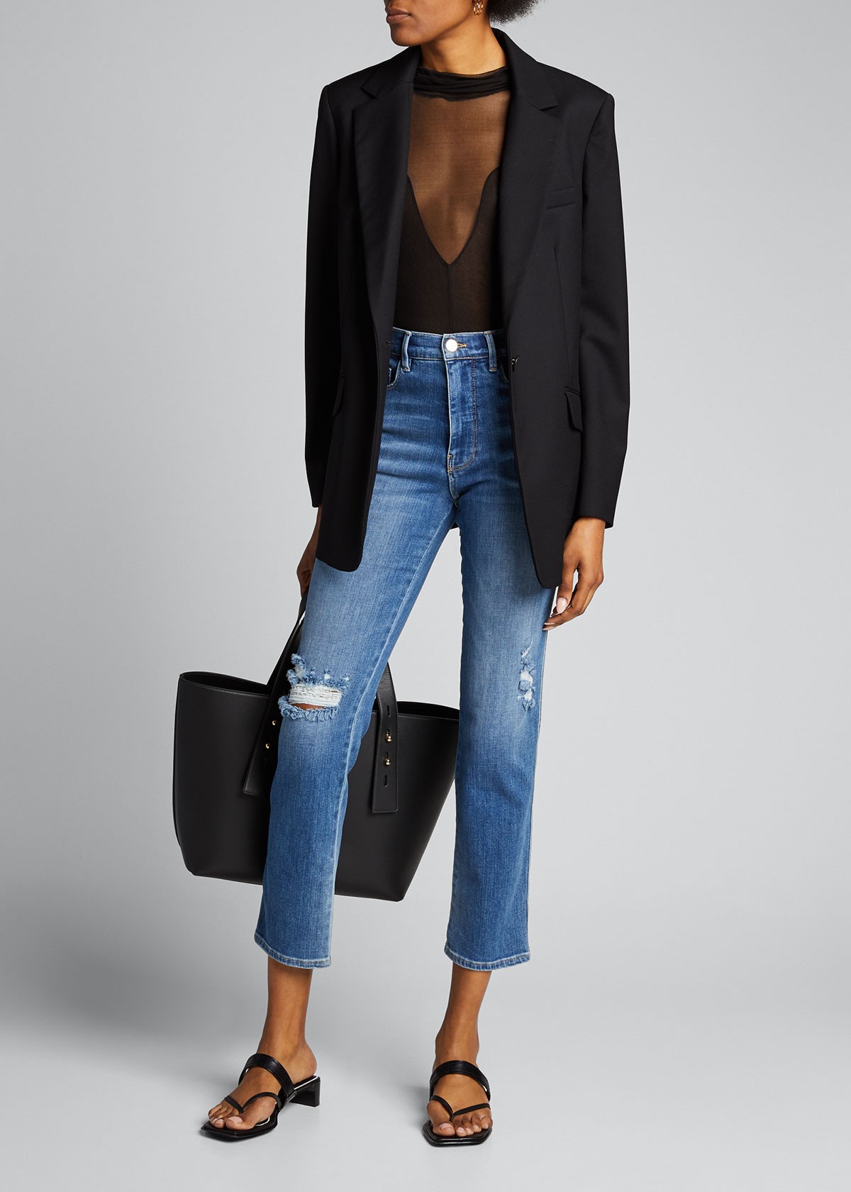 FRAME DENIM Le Sylvie Slender Straight-Leg Denim Jeans
