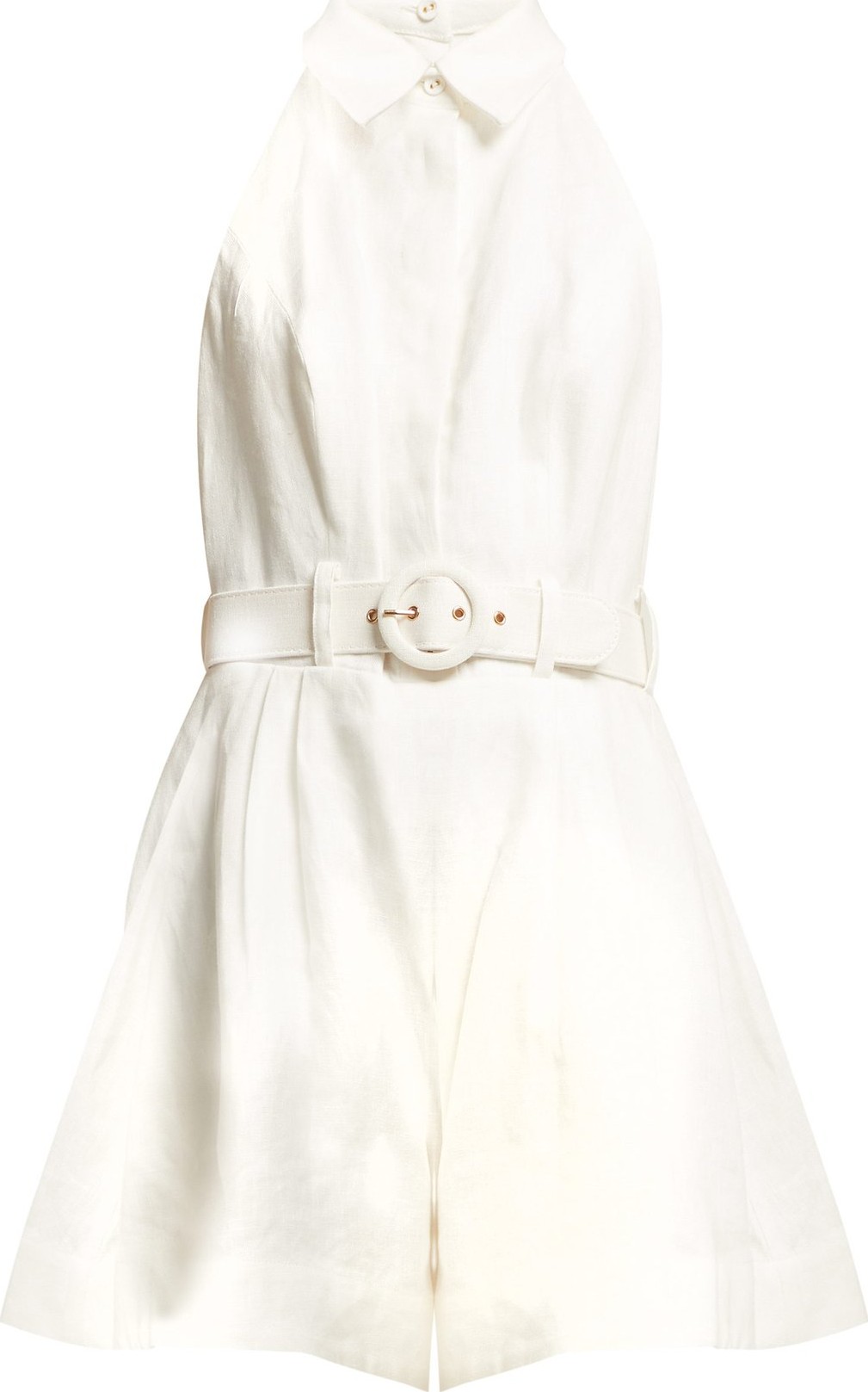 Zimmermann Primrose belted linen jumpsuit