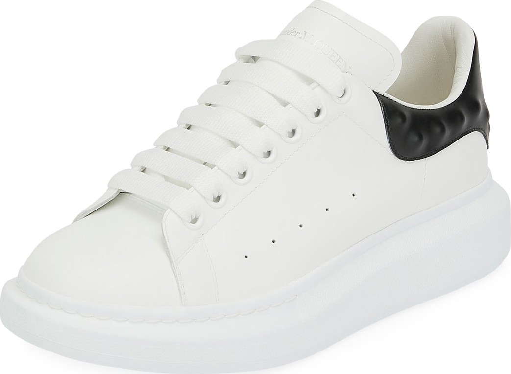Alexander McQueen Men's Oversized Leather Low-Top Sneakers
