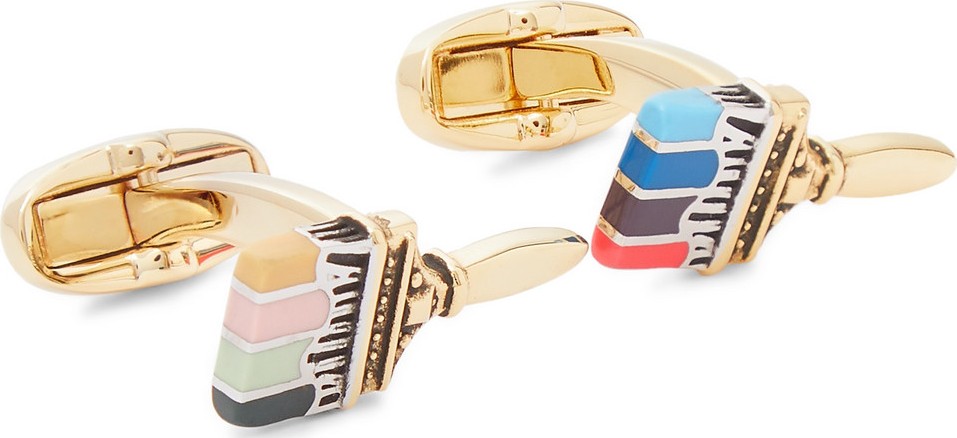Paul Smith Enamel, Gold and Silver-Tone Cufflinks Paul Smith Enamel, Gold and Silver-Tone Cufflinks