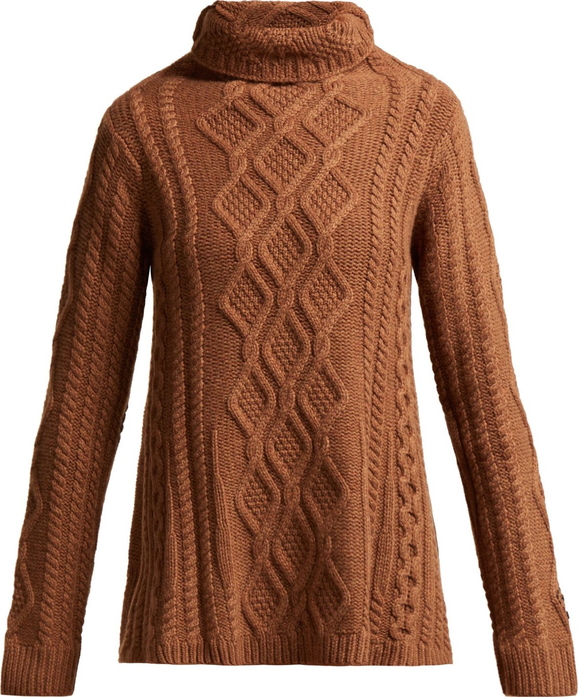 Queene and Belle Hester cable-knit cashmere sweater