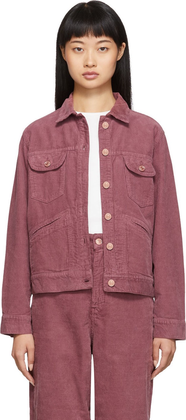 Isabel Marant Etoile Pink Corduroy Foftya Jacket