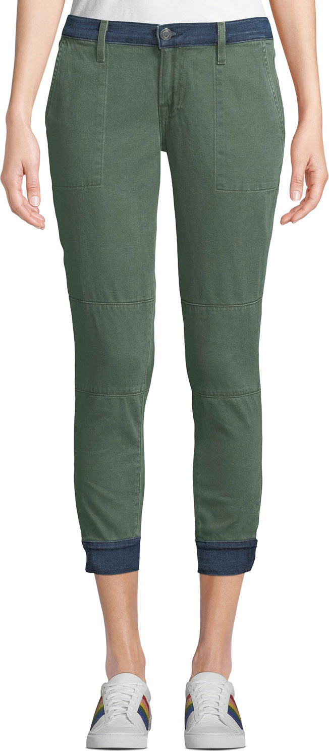 Etienne Marcel Embroidered-Strip Skinny Ankle Jeans