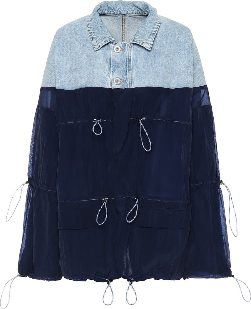 Unravel Denim and nylon jacket