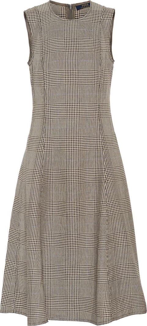 Polo Ralph Lauren Checked cotton and linen dress