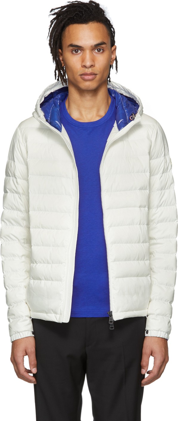 Moncler SSENSE Exclusive White Down Dreux Jacket