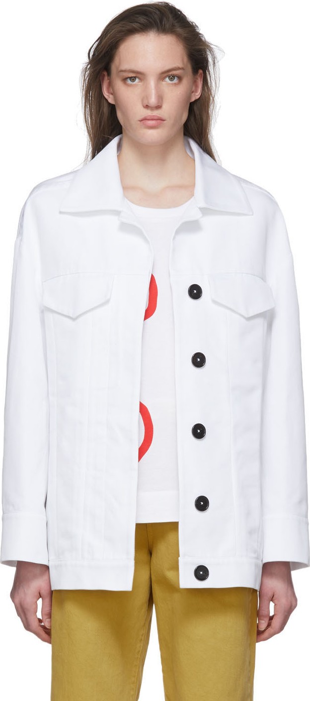 Marni White Two Pocket Jacket