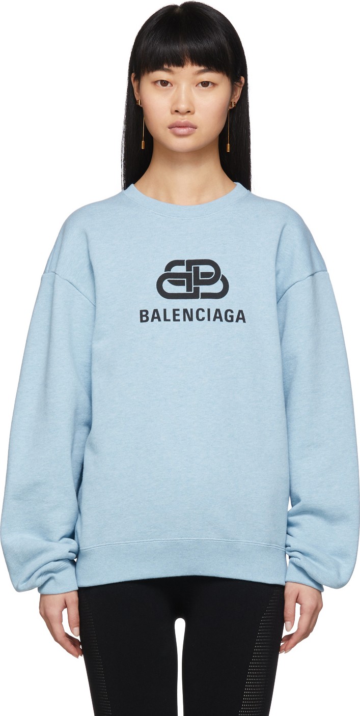 Balenciaga Blue BB Logo Sweatshirt