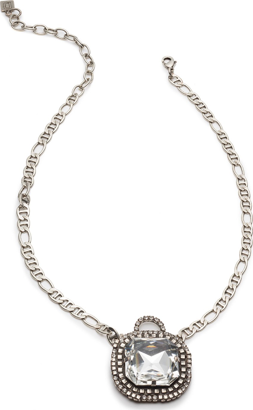 DANNIJO Cyclamen Crystal Pendant Necklace