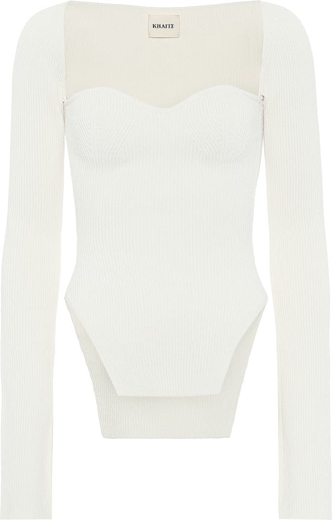 Khaite Maddy ribbed-knit top
