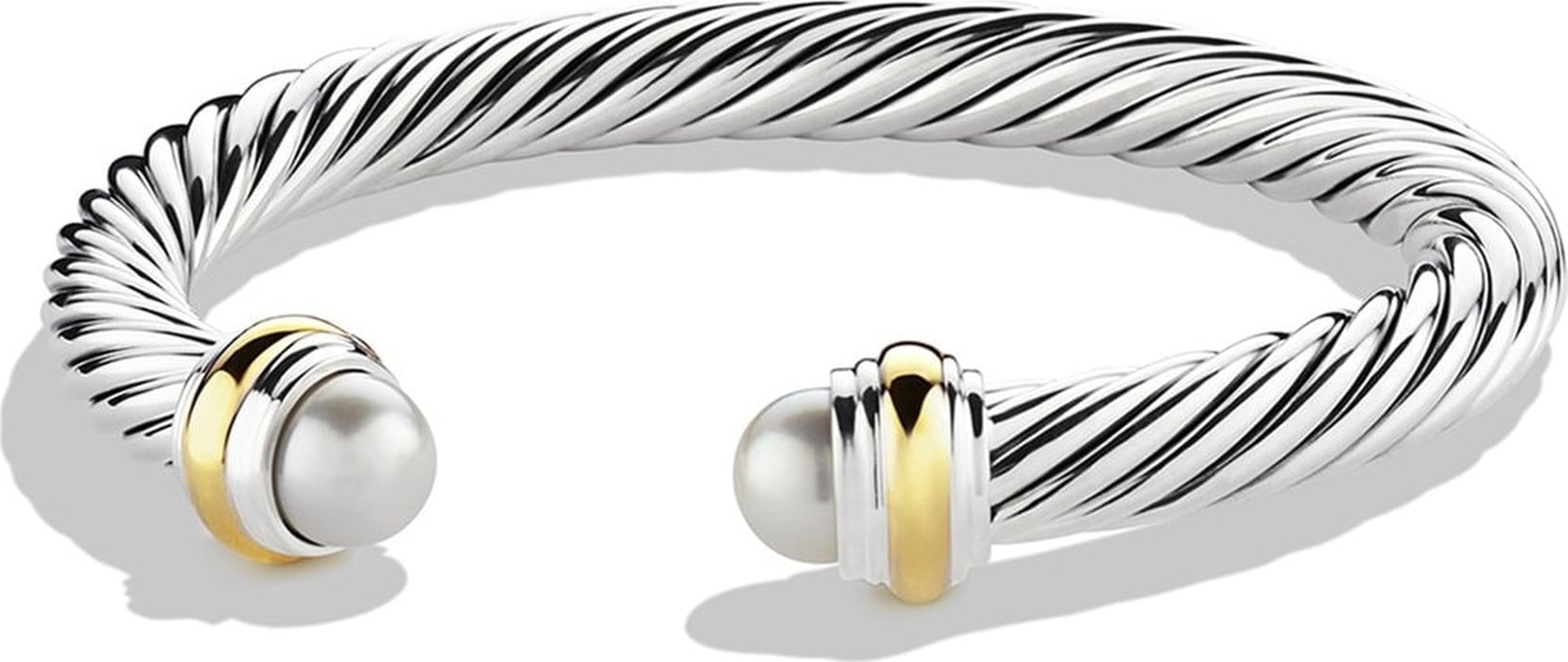 David Yurman Cable Classics Bracelet with Semiprecious Stones & 14K Gold, 7mm