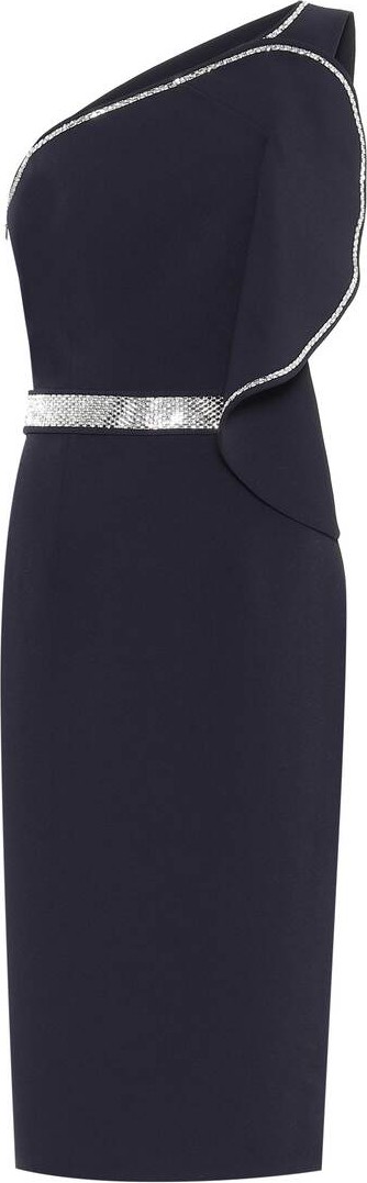 Safiyaa Bonita stretch-crêpe midi dress