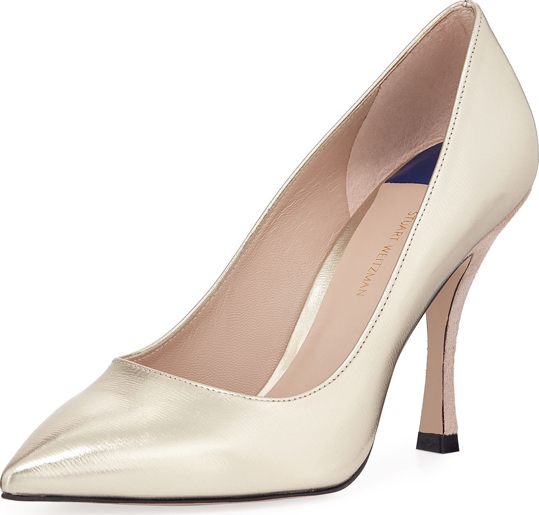 Stuart Weitzman Tippi 95mm Glacier Point-Toe Pumps