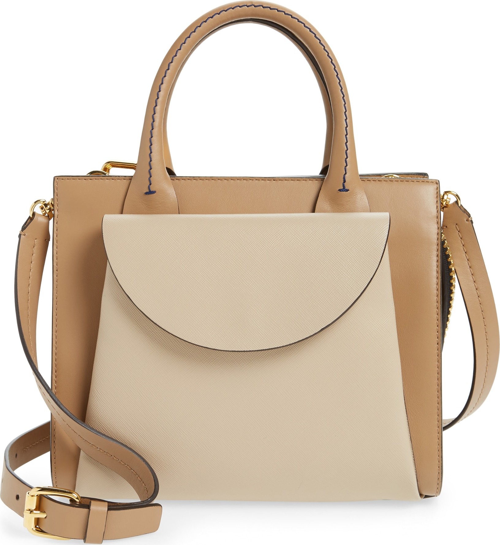 Marni Law Colorblock Leather Top Handle Satchel
