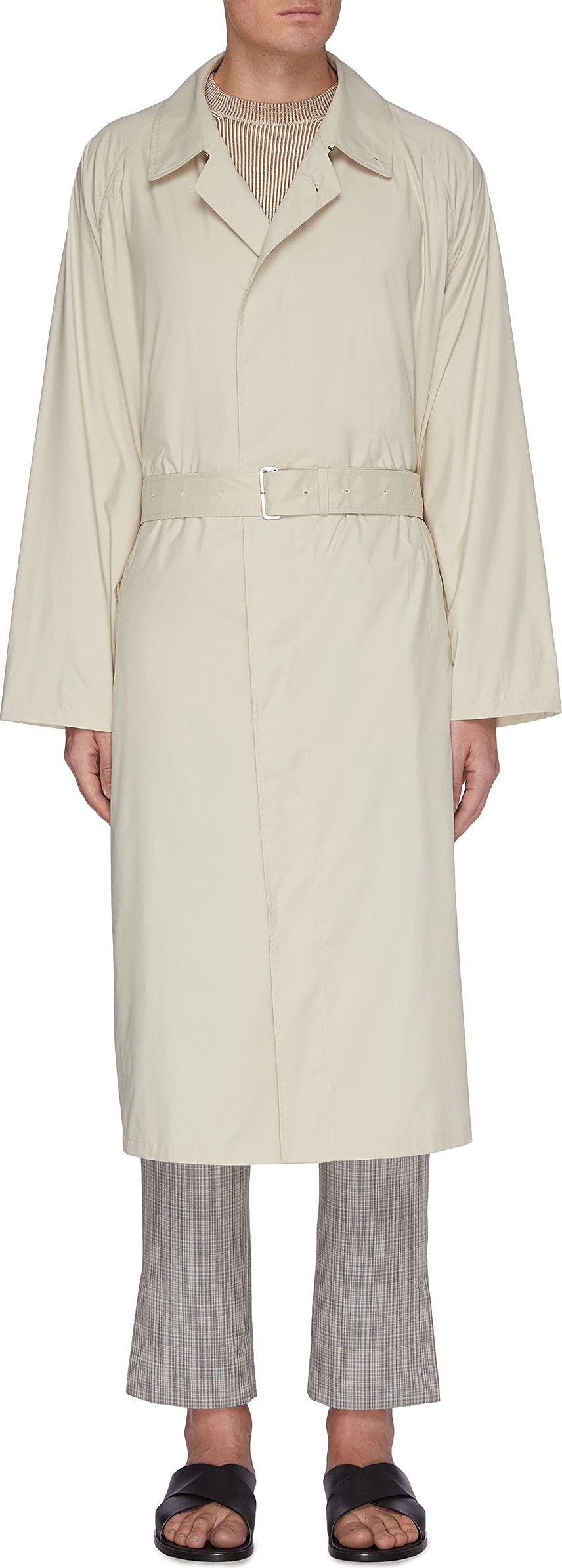 Auralee 'Super Light' belted trench coat