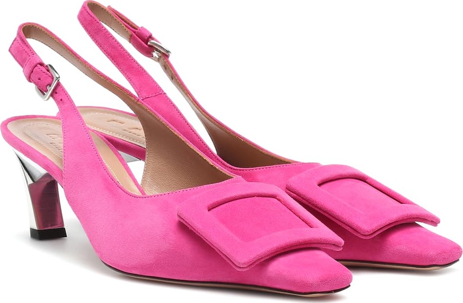 Marni Suede slingback pumps