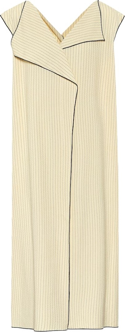 THE ROW Malka striped twill dress