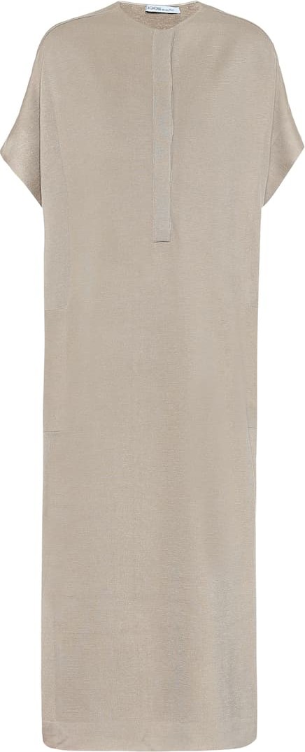 Agnona Wool-blend knit midi dress