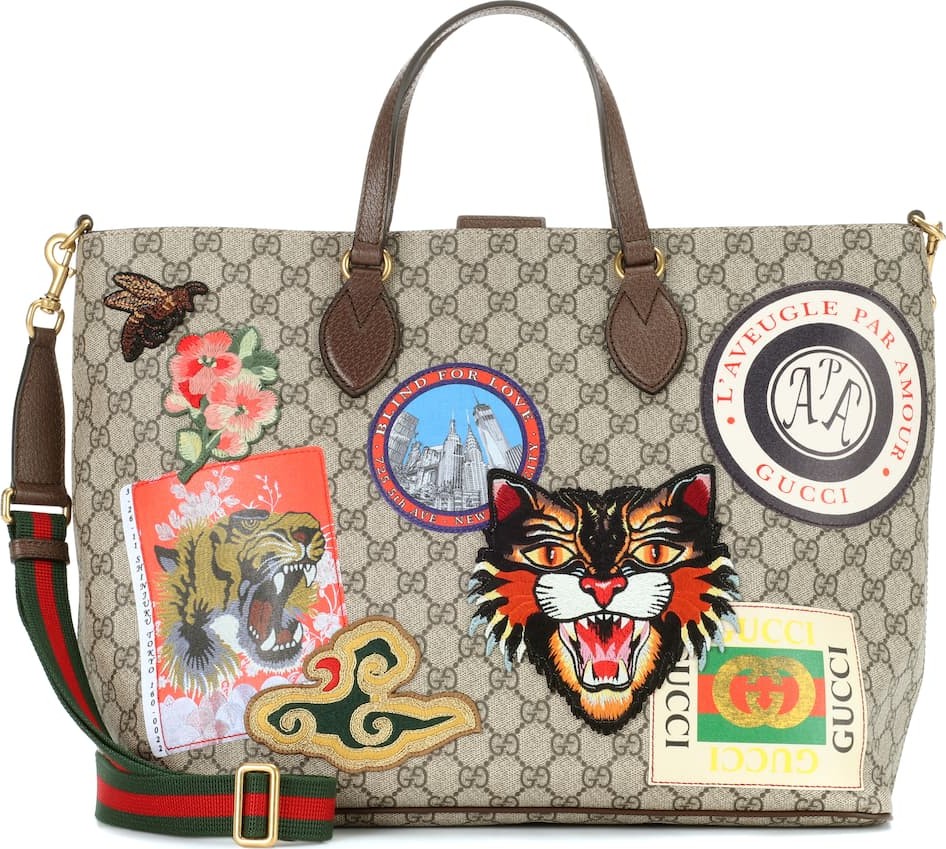 Gucci Embroidered shoulder bag