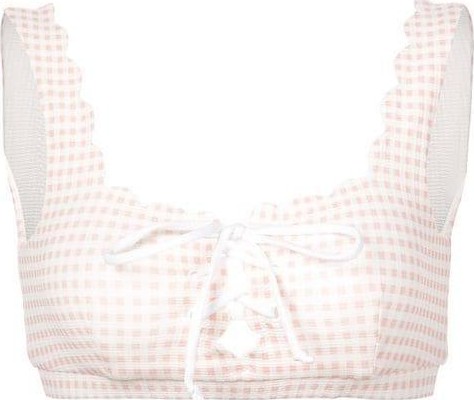 Marysia Lemonade gingham bikini top