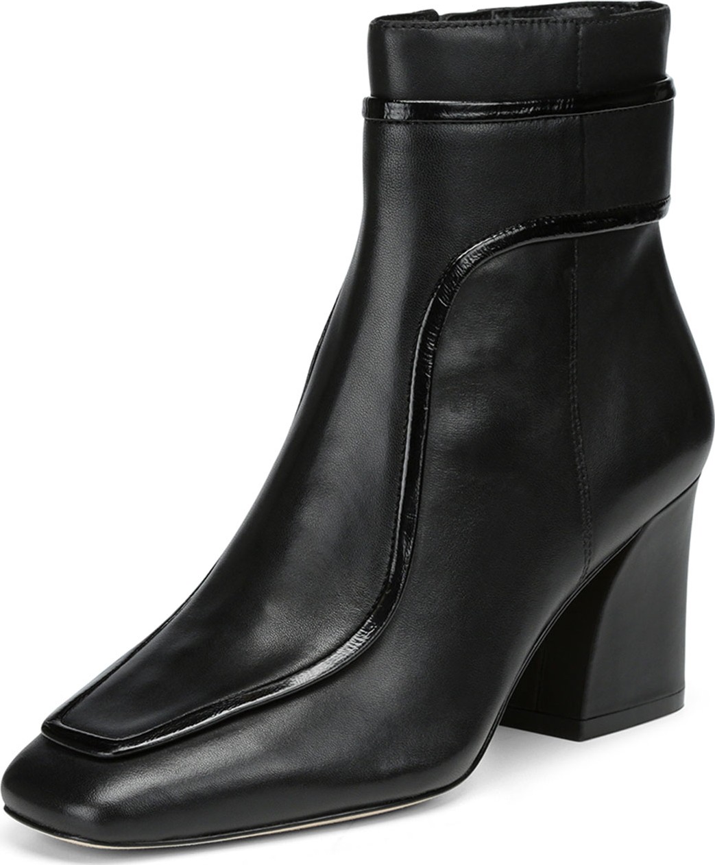 Donald J Pliner Geena Leather Block Heel Booties