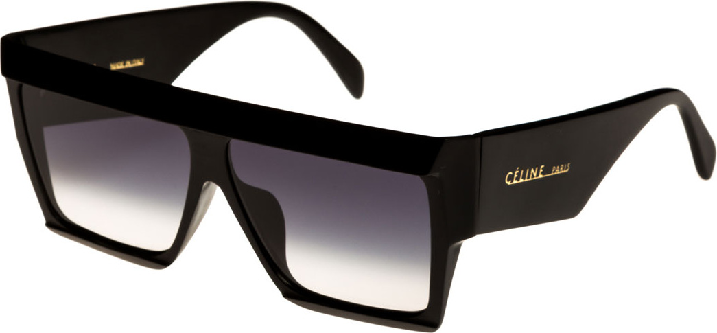 Celine Bold Angular Acetate Sunglasses