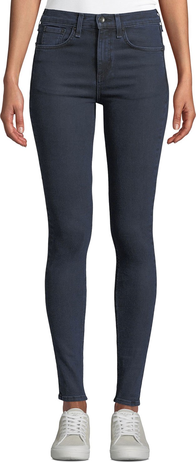 Rag & Bone High-Rise Ankle Stretch Skinny Jeans