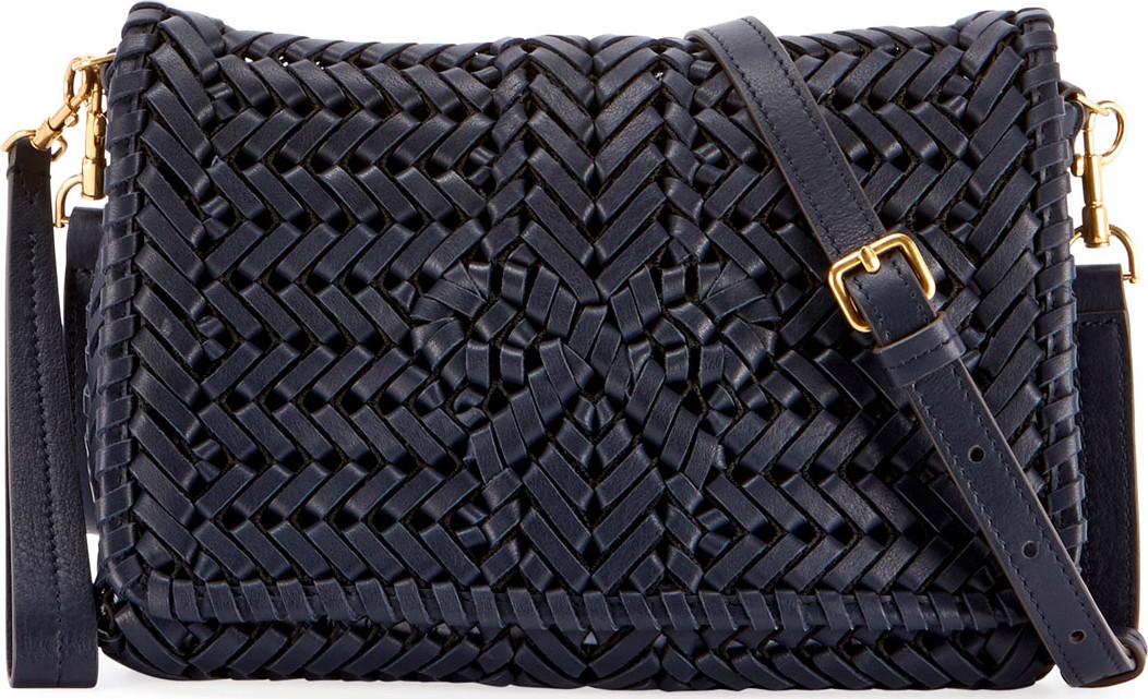 Anya Hindmarch The Neeson Woven Leather Crossbody Bag