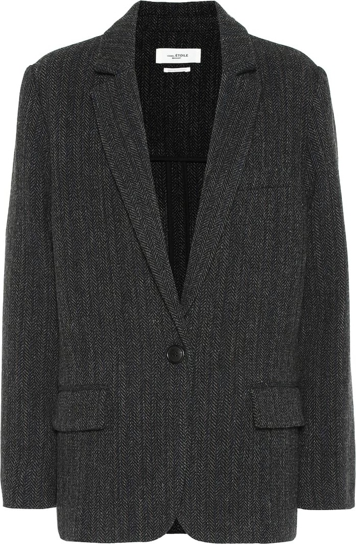 Isabel Marant Etoile Charly herringbone wool jacket