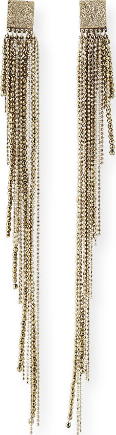 Brunello Cucinelli Monili-Beaded Shoulder-Duster Earrings