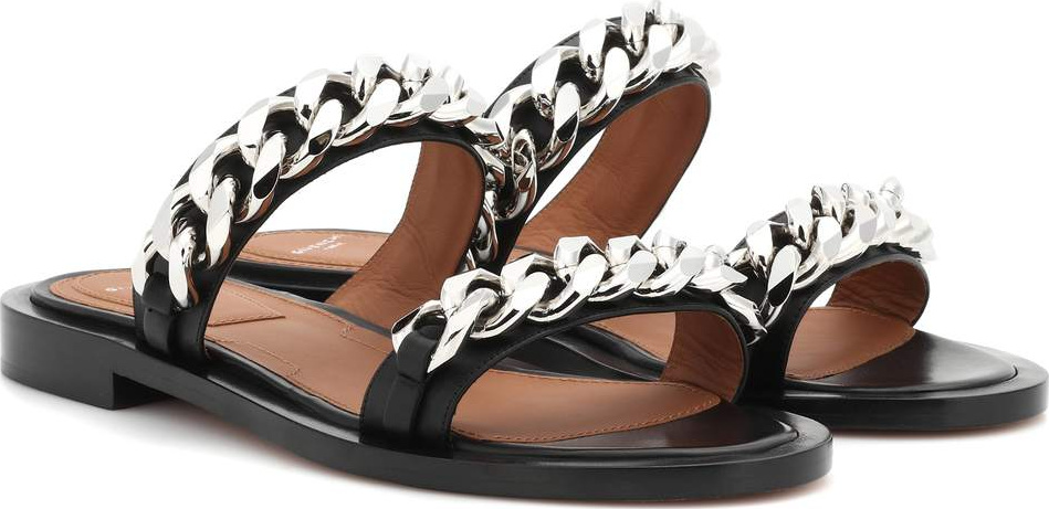 Givenchy Embellished leather slides