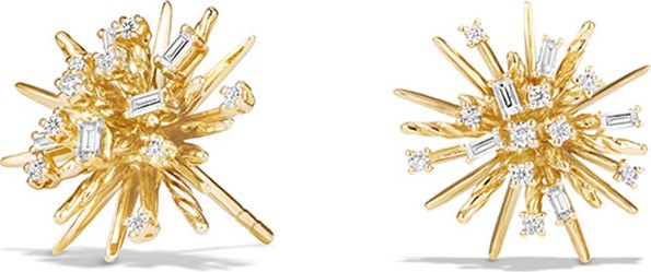 David Yurman Supernova Diamond Earrings in 18K Gold