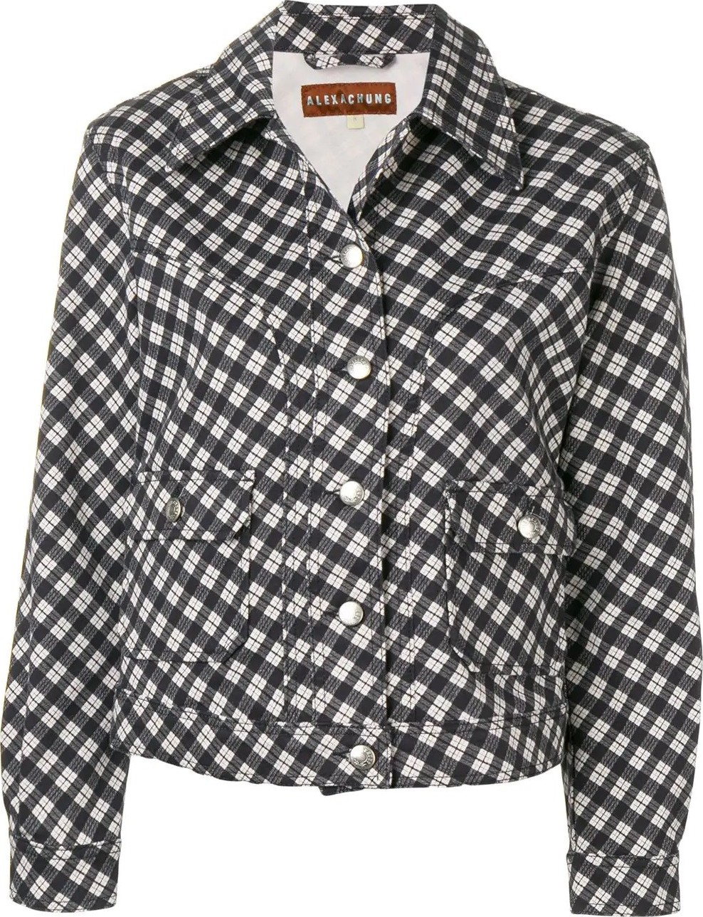 Alexachung checked fitted jacket