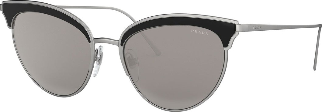 Prada Metal Cat-Eye Sunglasses w/ Contrast Brows