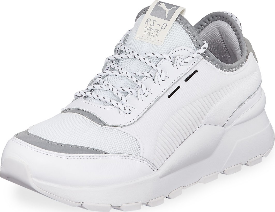 PUMA Men's RS-0 Optic Pop Leather Running Sneakers