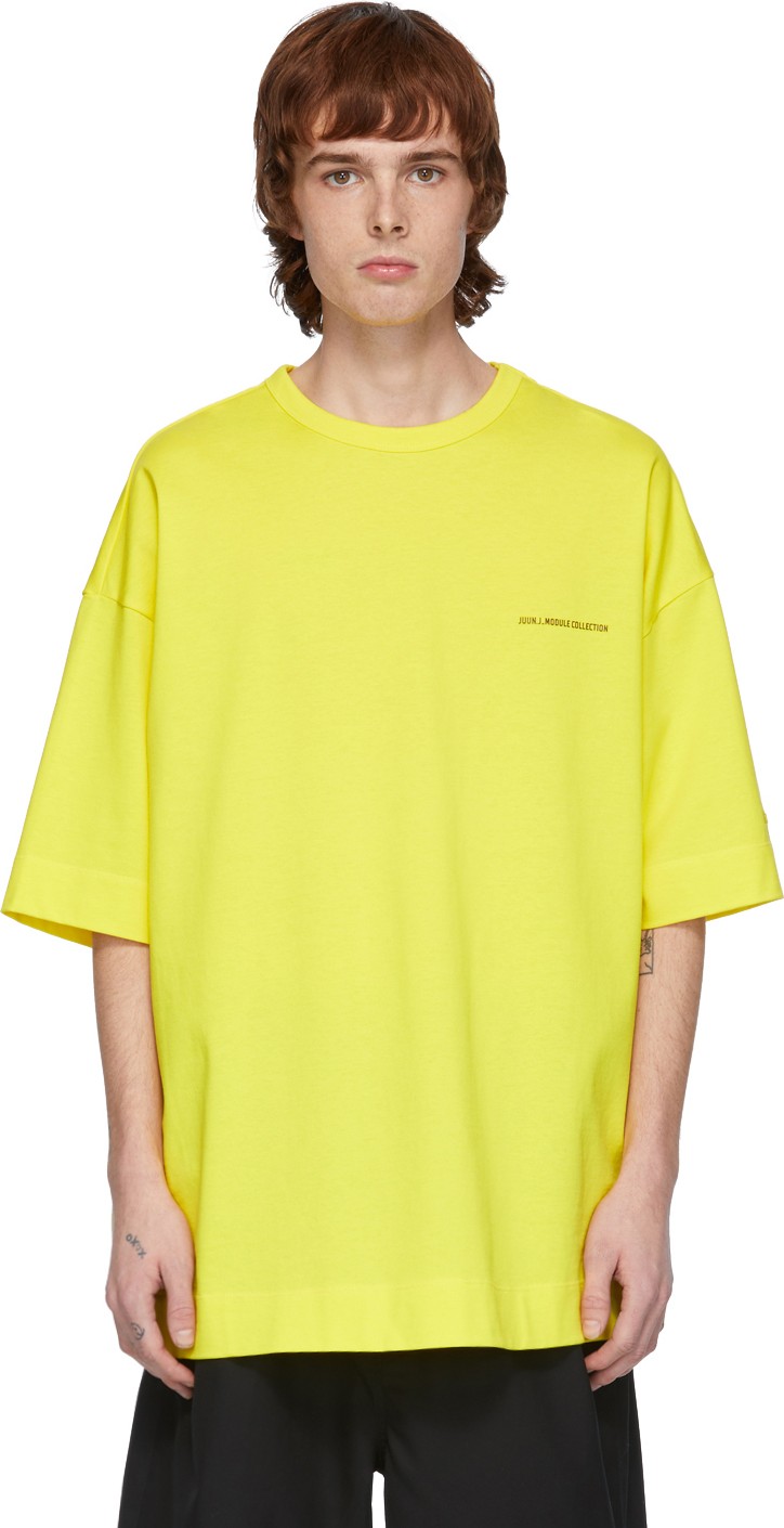Juun.J Yellow Logo T-Shirt