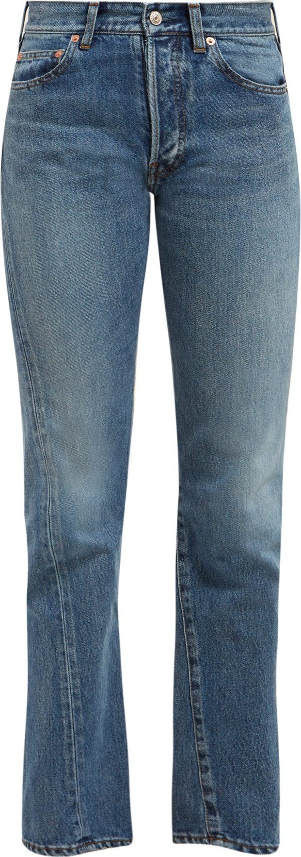 Balenciaga Twisted high-rise straight-leg jeans