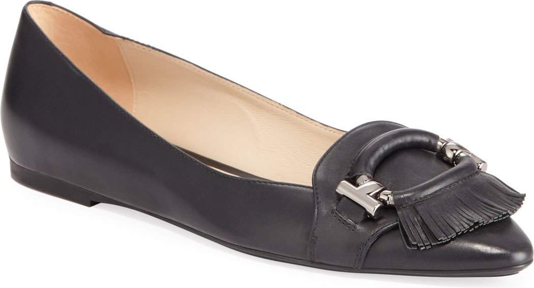 Tod's Pointed Toe Ballerina Flats