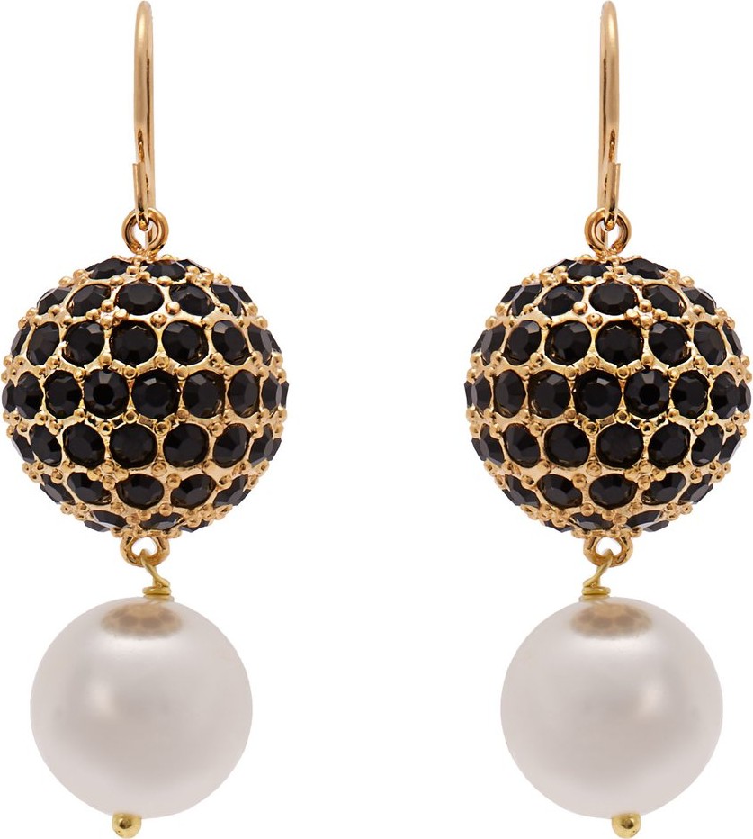 Erdem Crystal-embellished pearl-drop earrings