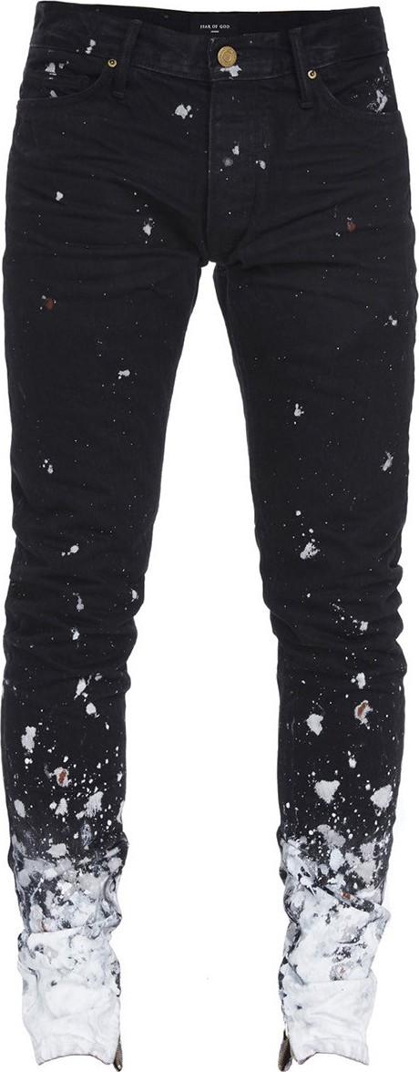Fear of God PAINTED SKINNY JEANS