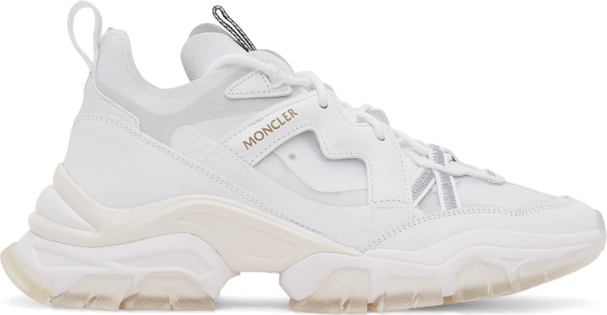 Moncler White Tyana Sneakers