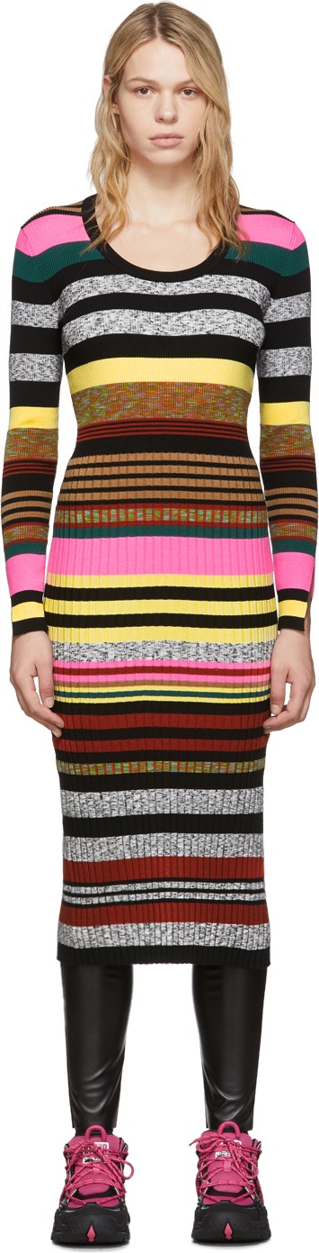 KENZO Multicolor Striped Dress