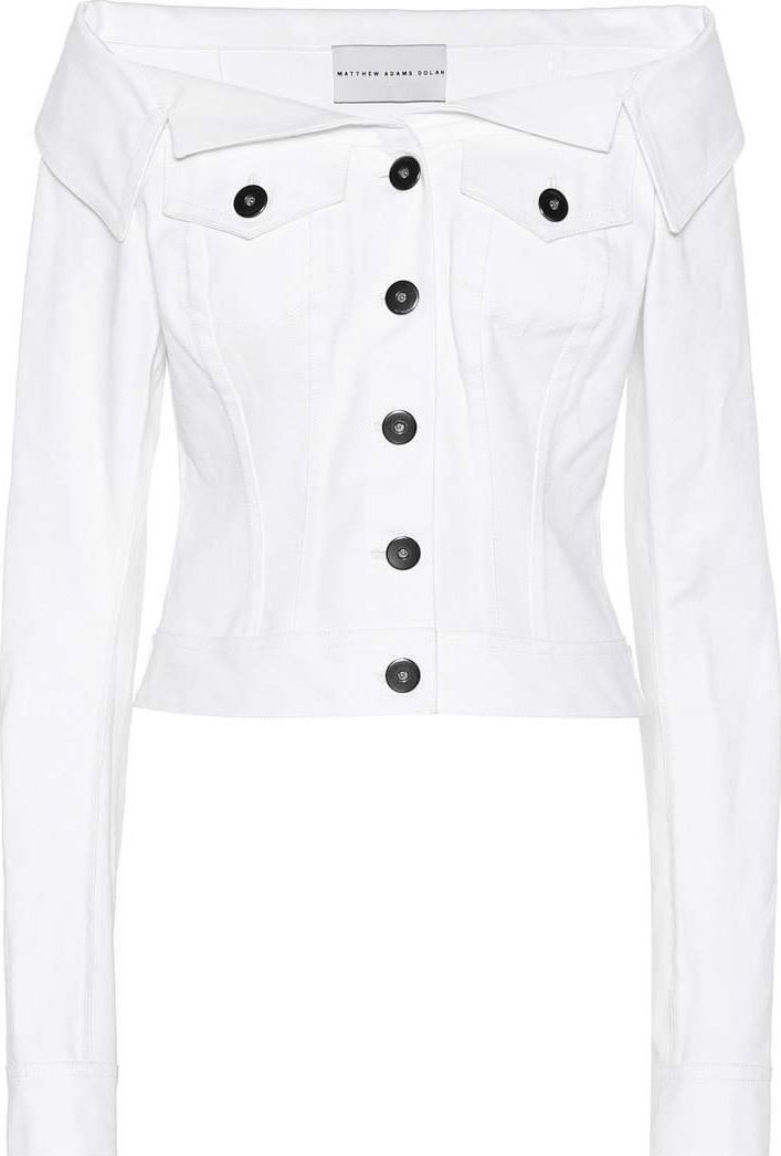 Matthew Adams Dolan Denim off-the-shoulder top