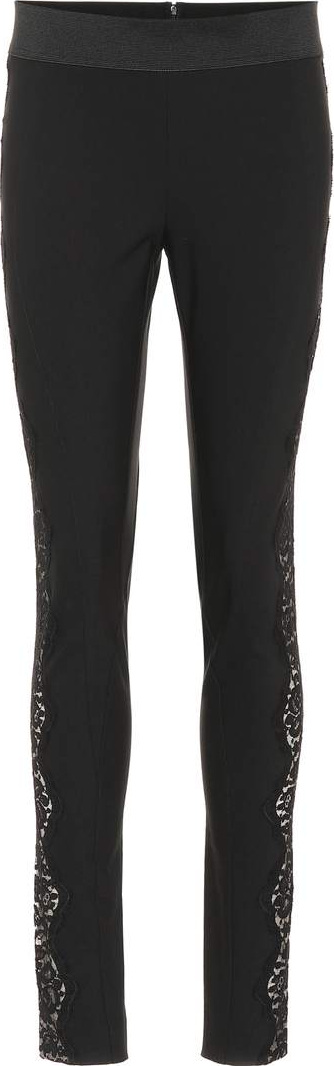 Stella McCartney Lace-trimmed skinny pants