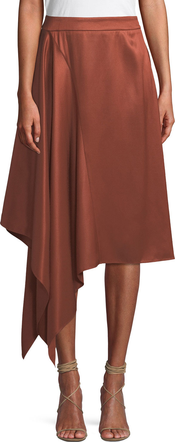 palmer//harding Squared Draped Asymmetric Twill Skirt