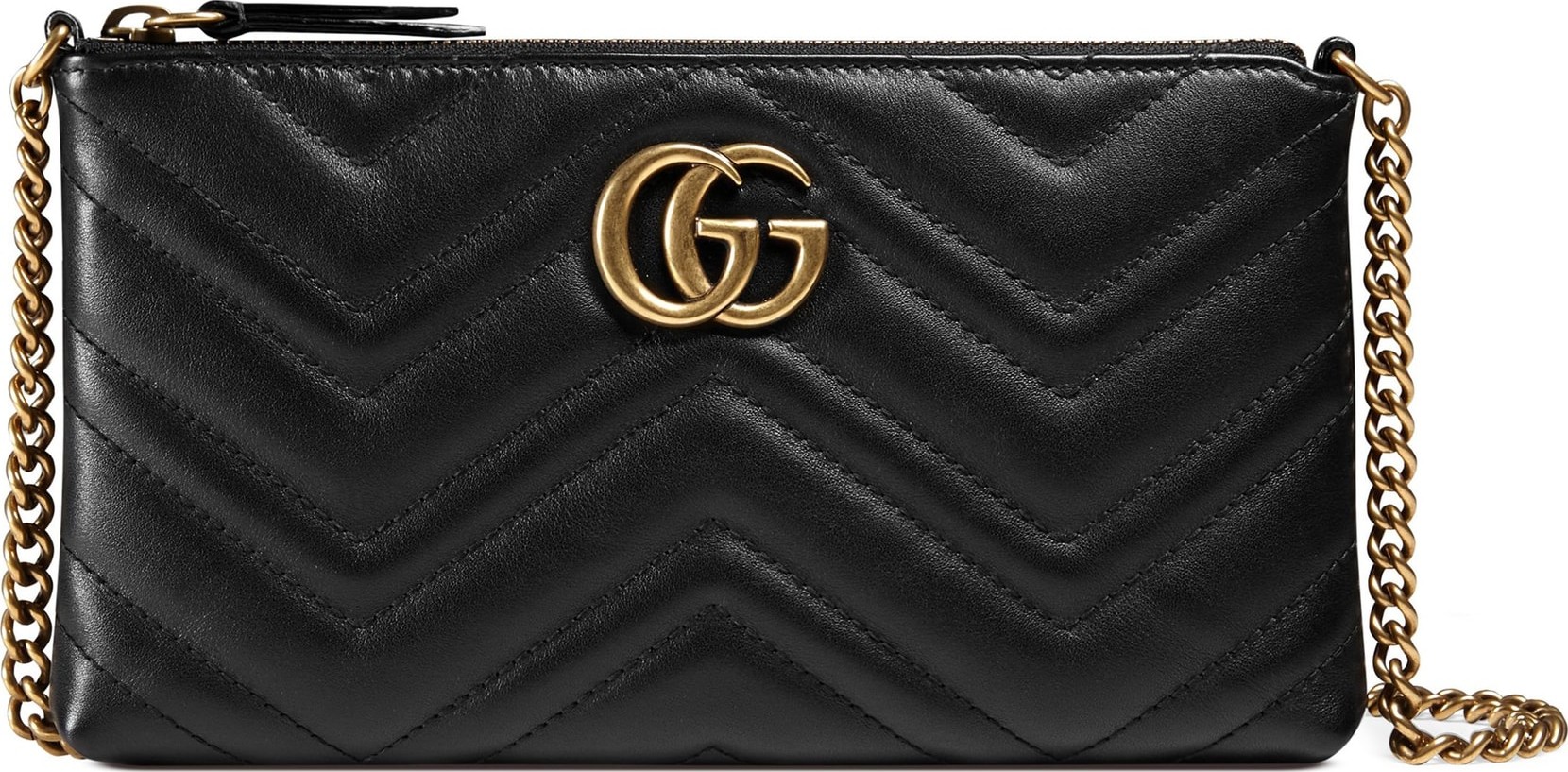 Gucci Marmont 2.0 Leather Wallet on a Chain Gucci Marmont 2.0 Leather Wallet on a Chain