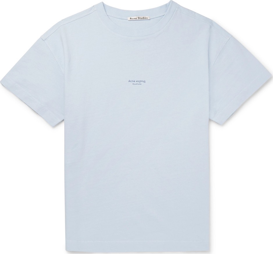 Acne Studios Oversized Logo-Print Garment-Dyed Cotton-Jersey T-Shirt