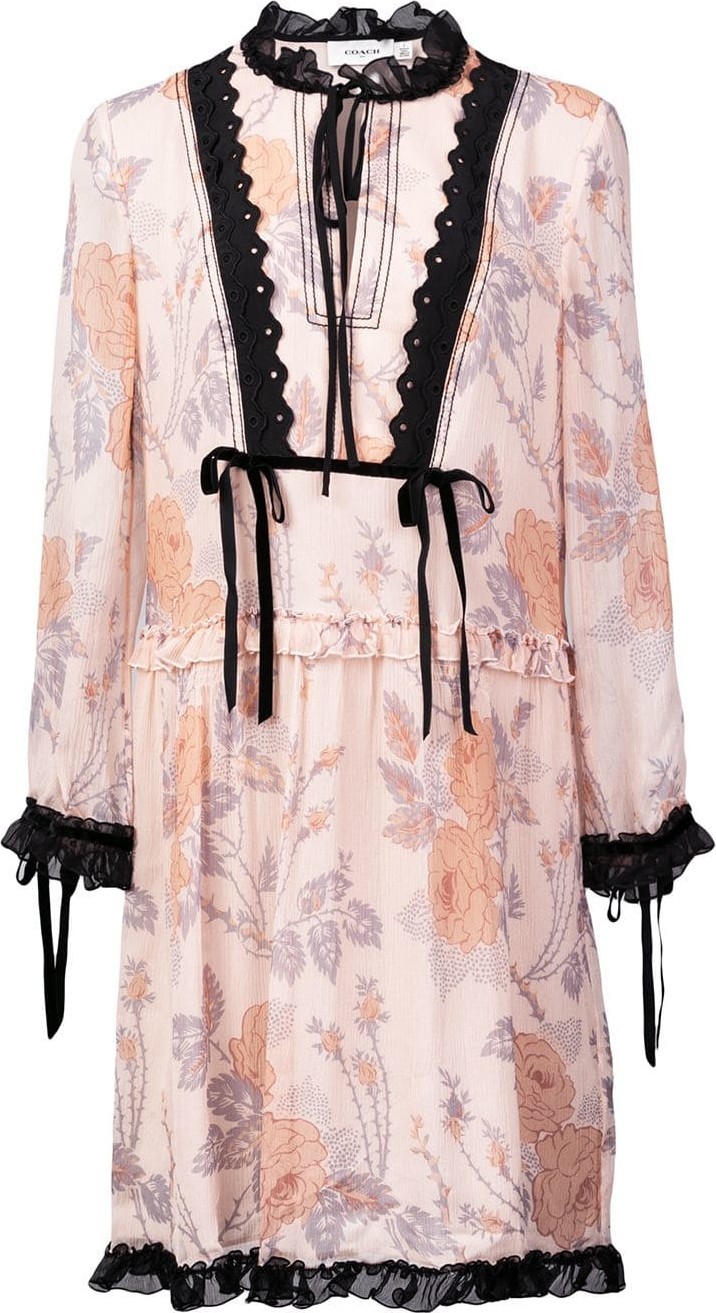 COACH rose print dress